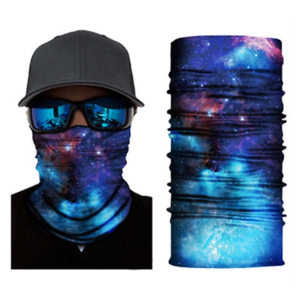 6 X Galaxy Printed Reusable Cycling Mask Scarf
