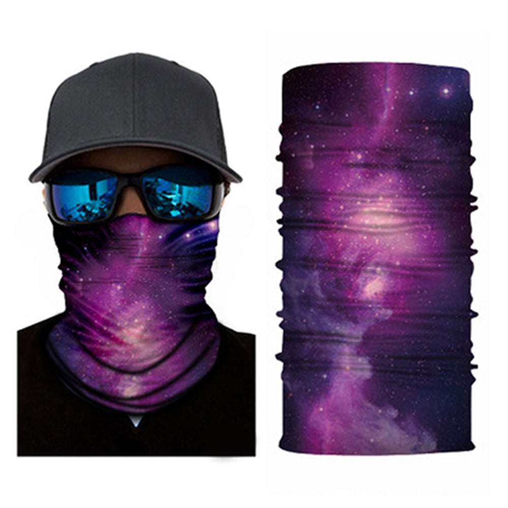 6 X Galaxy Printed Reusable Cycling Mask Scarf