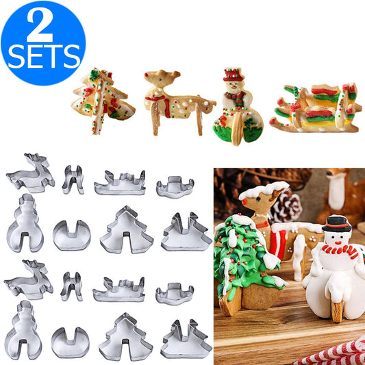 16 Pieces Christmas Stainless Steel Biscuit Molds