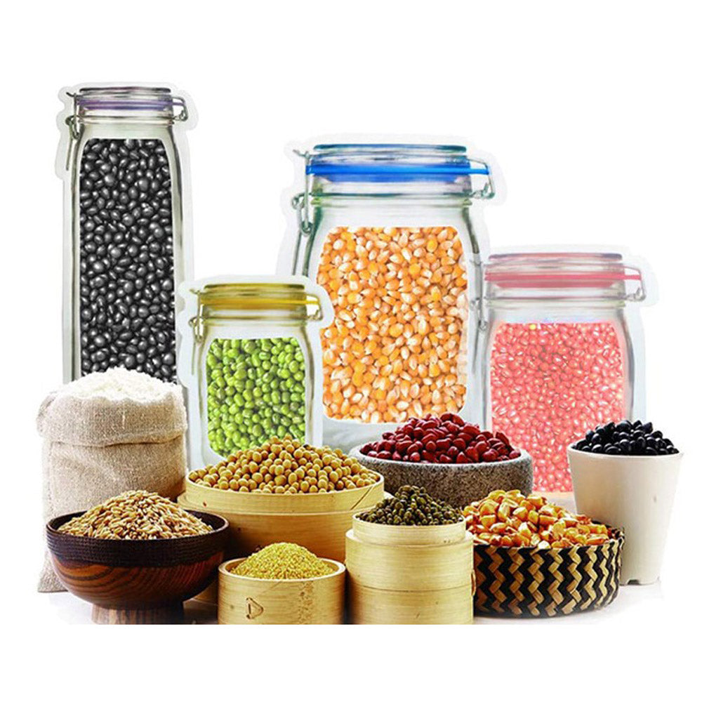 20Pcs Reusable Mason Jar Ziplock Bags