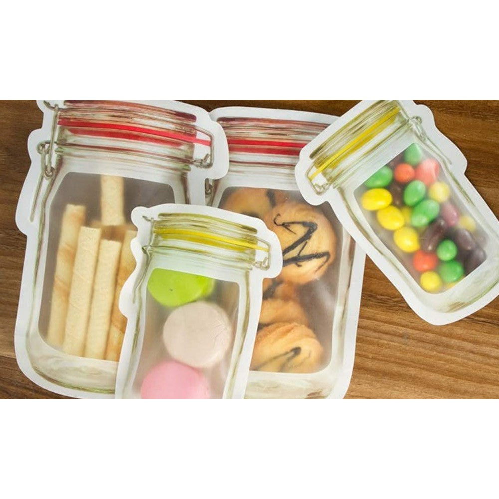 20Pcs Reusable Mason Jar Ziplock Bags