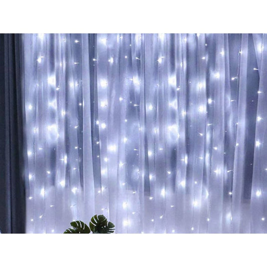 3M Curtain Lights Remote Control 300LED Curtain Lights Wedding String Lights Fairy String Lights White