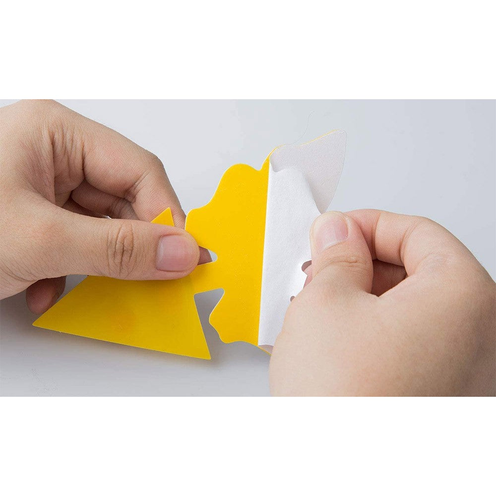 10Pcs Flower Shape Sticky Trap Insect Killer with 2pcs Holder