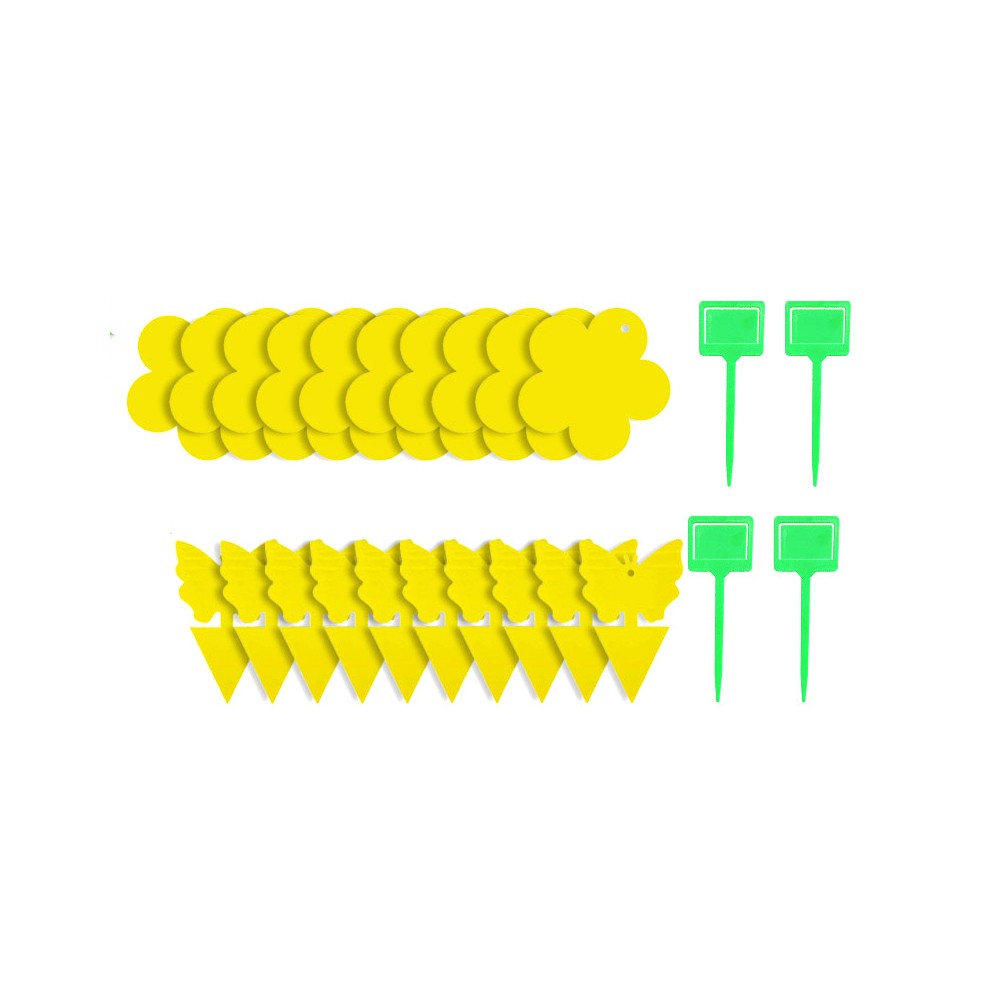10Pcs Butterfly Shape Sticky Trap Insect Killer with 2pcs Holder