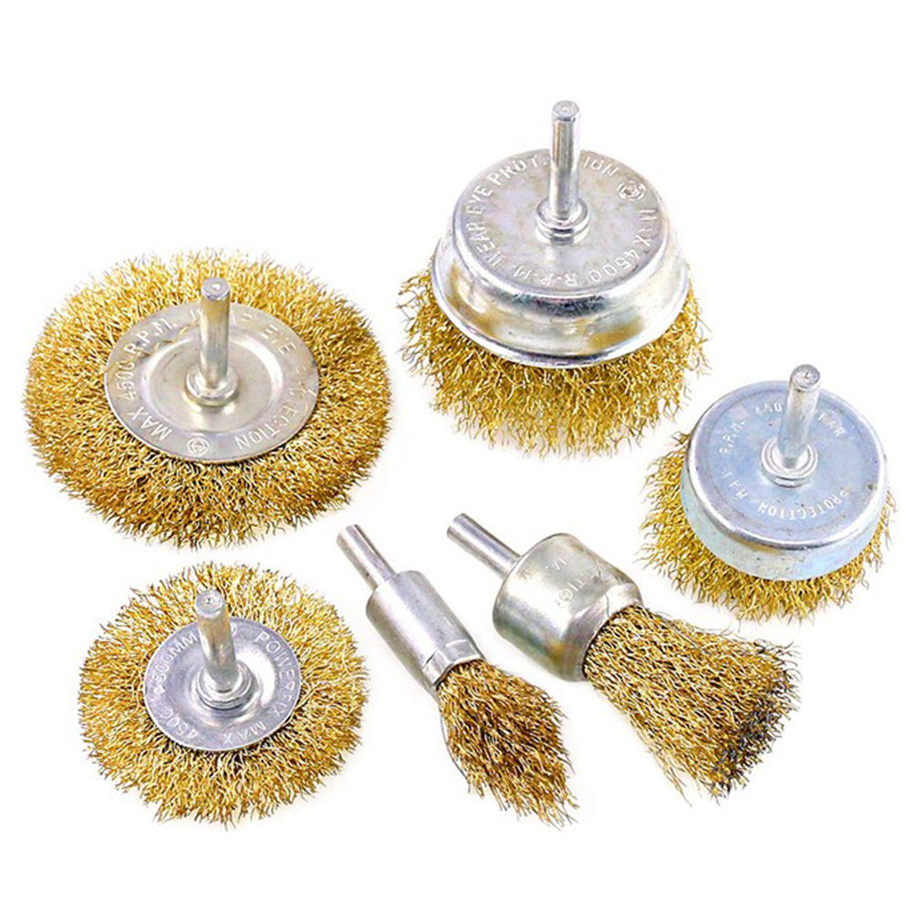 6Pcs Electric Drill Wire Brush Set
