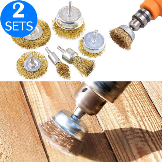 12Pcs Electric Drill Wire Brush Set