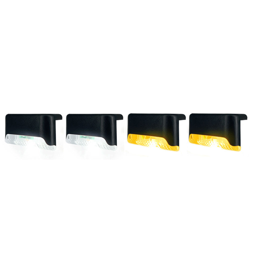 4pcs LED Outdoor Solar Electronics Powered Lights-2White and 2Yellow