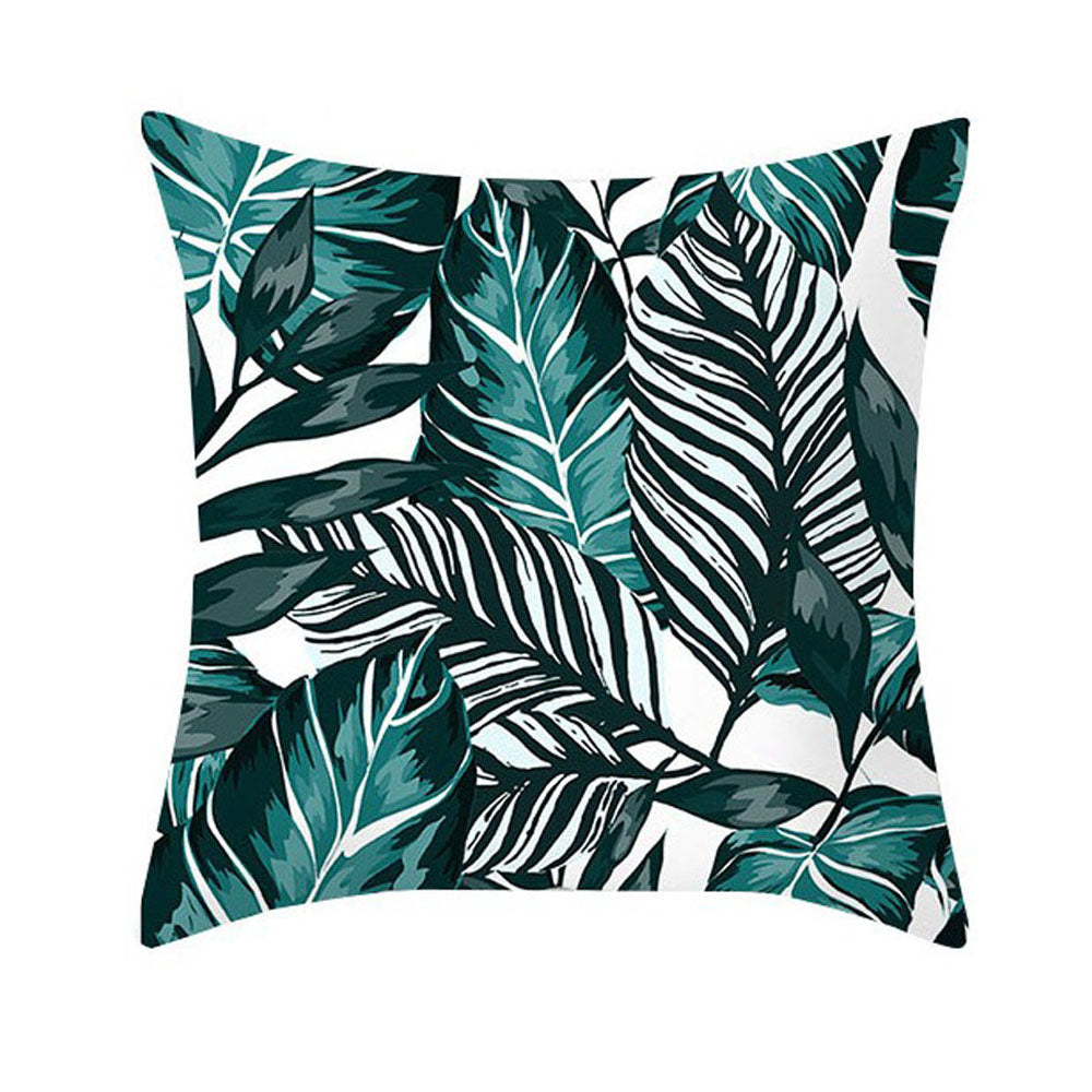 8 Pieces Leaves Printed Pillowcase Cushion Covers Sofa Home Decor WITHOUT PILLOW