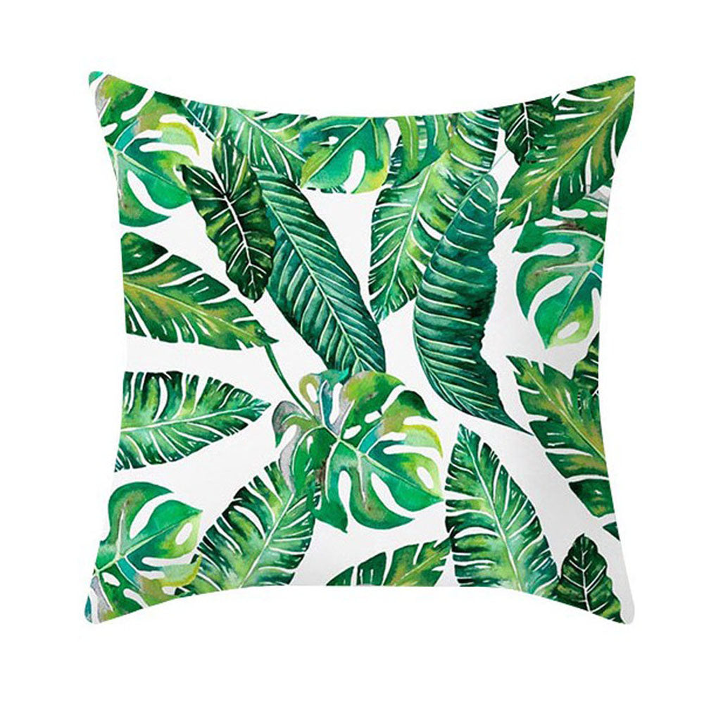 8 Pieces Leaves Printed Pillowcase Cushion Covers Sofa Home Decor WITHOUT PILLOW
