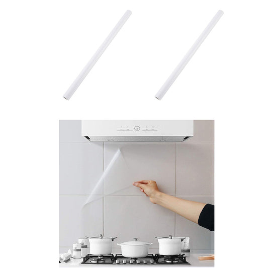 2pcs Kitchen Transparent Oil-proof Wall Stickers