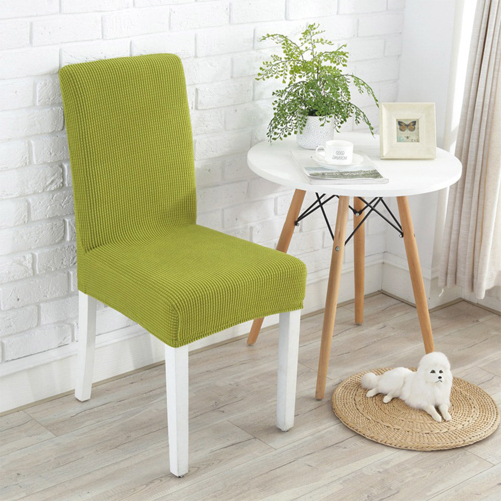2X Home Decor Elastic Grid Chair Covers-Green