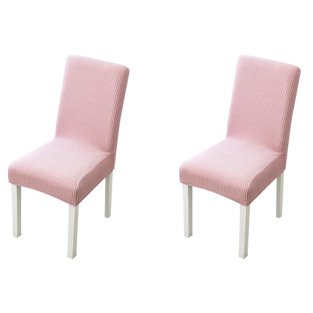 2X Home Decor Elastic Grid Chair Covers-Pink
