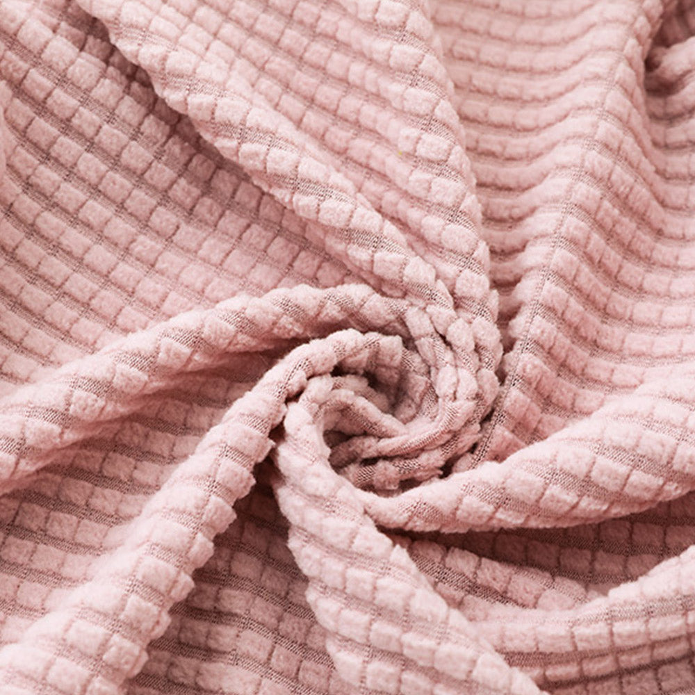 2X Home Decor Elastic Grid Chair Covers-Pink