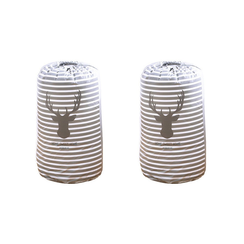 4 Pack Drawstring Quilt Organizer Bags Strip Elk Bear