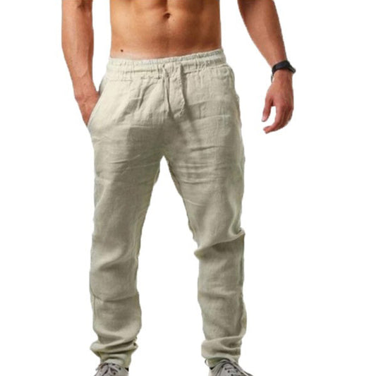 Mens Cotton Linen Pants