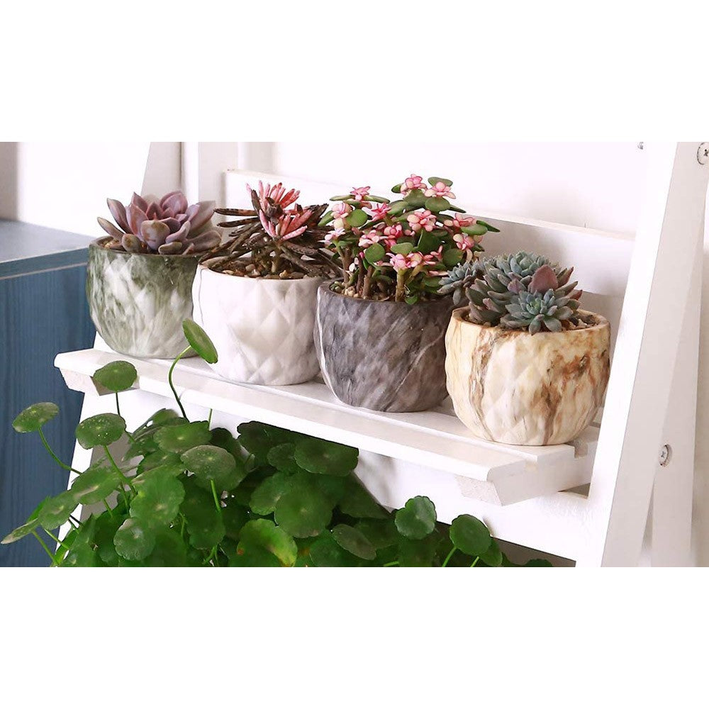 4 X Ceramic Flower Pot Garden Home Decor