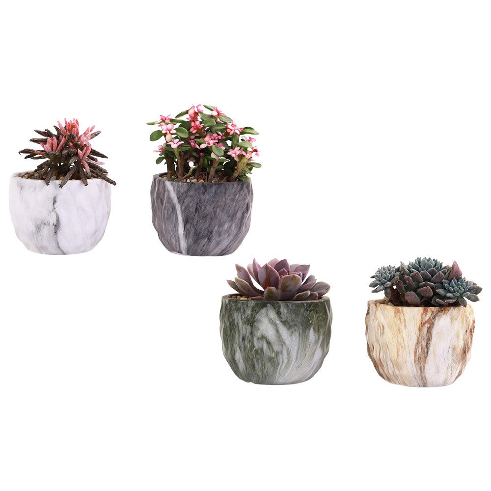 4 X Ceramic Flower Pot Garden Home Decor