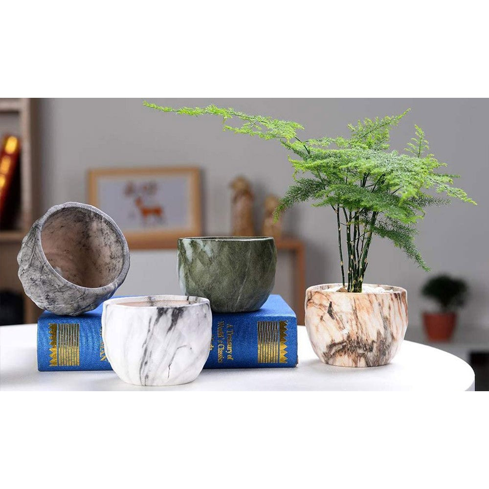4 X Ceramic Flower Pot Garden Home Decor