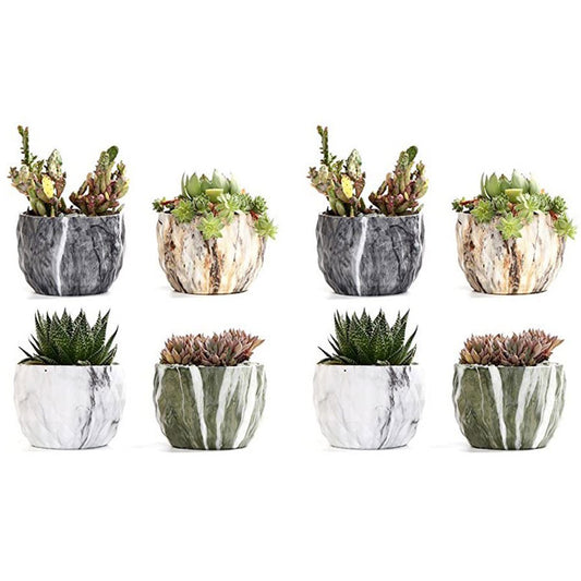 8 X Ceramic Flower Pot Garden Home Decor