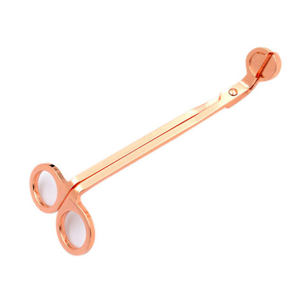 2 X Stainless Steel Candle Wick Trimmer Scissors Rose Gold