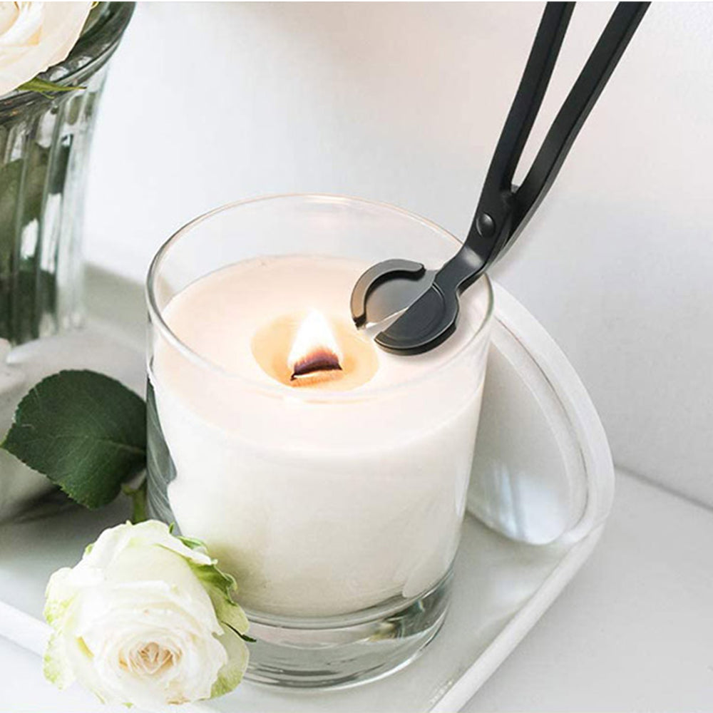 2 X Stainless Steel Candle Wick Trimmer Scissors Rose Gold Black