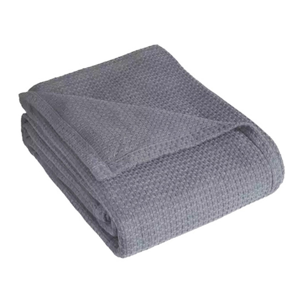 Winter Waffle Cotton Towel Blanket Bed Blanket Bedding Towel Home Decor Grey