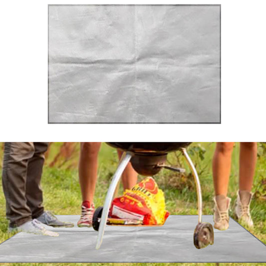 1 X Fire Retardant BBQ Under Grill Floor Mat Outdoor Barbecue Fire Retardant Mat