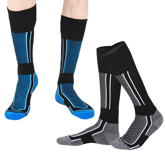 2 Pairs Mens Ski Socks Winter Warm Socks Outdoor Sport Stockings