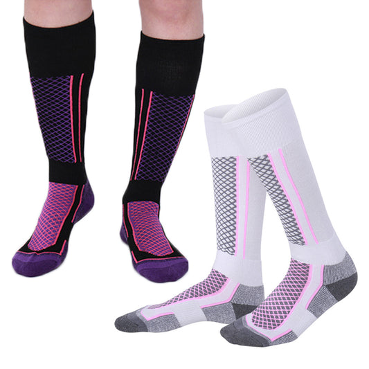 2 Pairs Womens Ski Socks Winter Warm Socks Outdoor Sport Stockings
