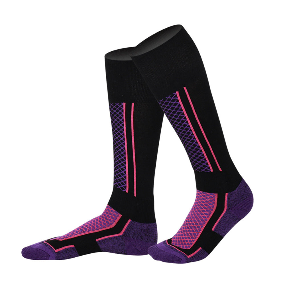 2 Pairs Womens Ski Socks Winter Warm Socks Outdoor Sport Stockings