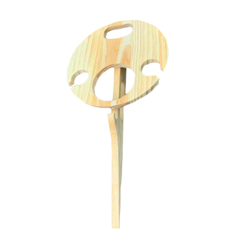 1 X Foldable Outdoor Wine Table Wine and Glass Bottle Holder Wooden Wine Table Portable Camping Table