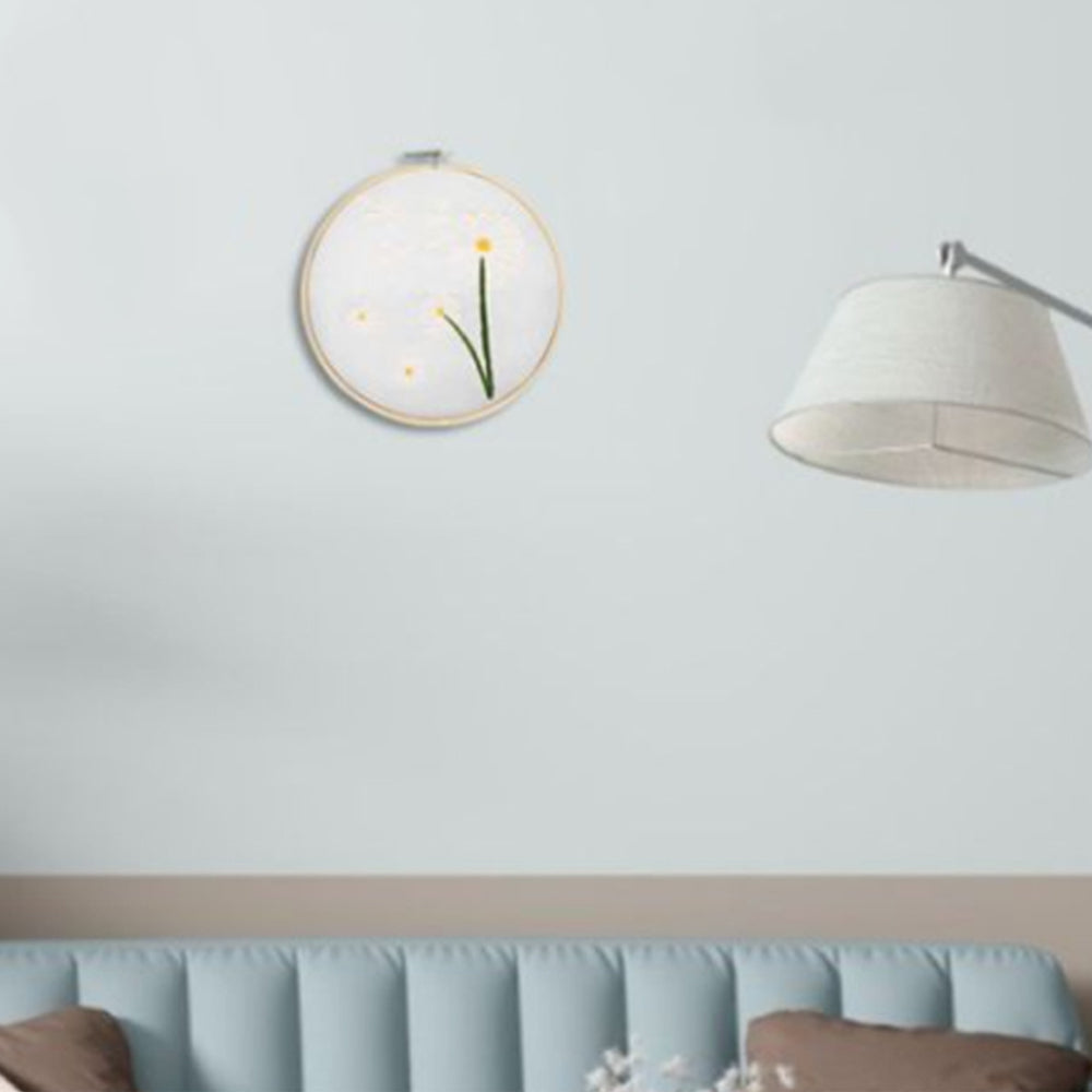 2X Style 1+2 DIY Plants Pattern Transparent Embroidery Kit Beginner Craft Set