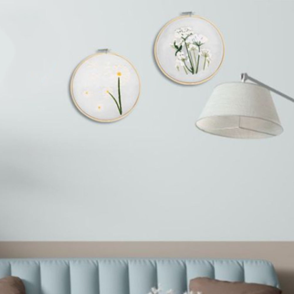 2X Style 2+3 DIY Plants Pattern Transparent Embroidery Kit Beginner Craft Set