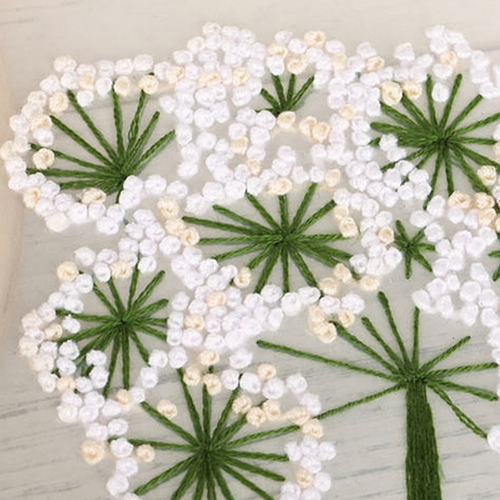 2X Style 3+4 DIY Plants Pattern Transparent Embroidery Kit Beginner Craft Set