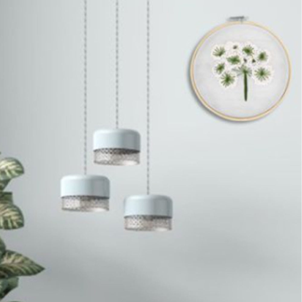 2X Style 1+4 DIY Plants Pattern Transparent Embroidery Kit Beginner Craft Set