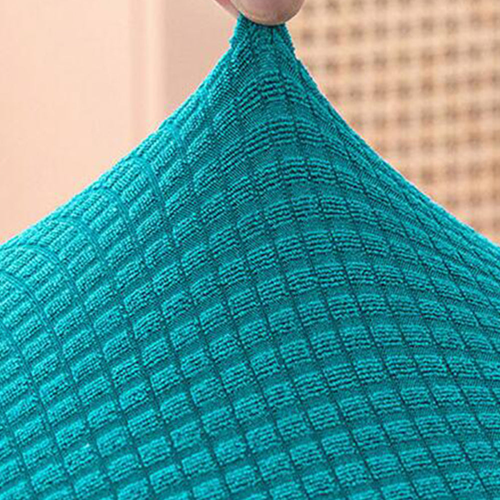 4 X Blue-green Stretch Sofa Seat Cushion Cover Sofa Seat Cushion Protector