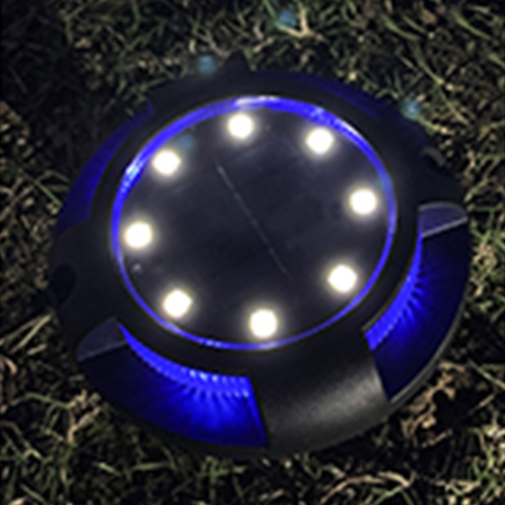 12 X White LED Solar Powered Ground Lights Outdoor Garden Solar Lamp