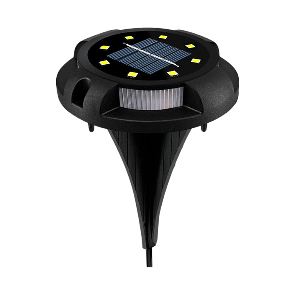 4 X White LED Solar Powered Ground Lights Outdoor Garden Solar Lamp