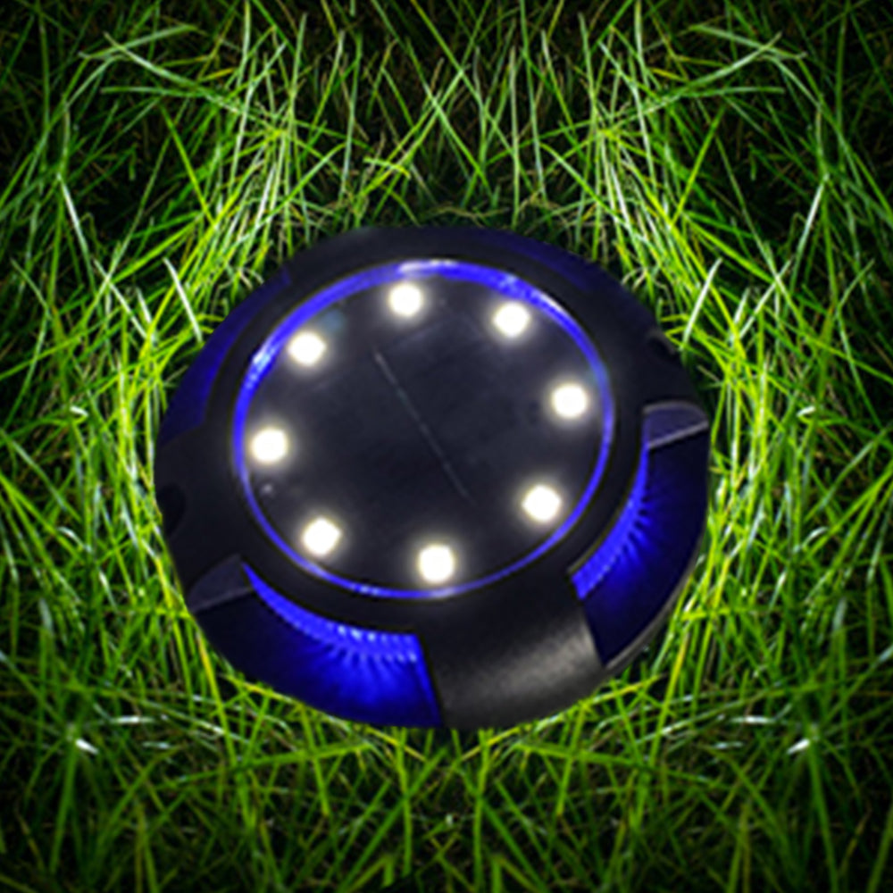 4 X White LED Solar Powered Ground Lights Outdoor Garden Solar Lamp