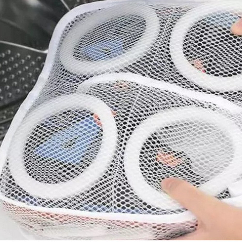 4Pcs Shoes Washing Bag Sneaker Mesh Washing Bag Shoes Laundry Bag