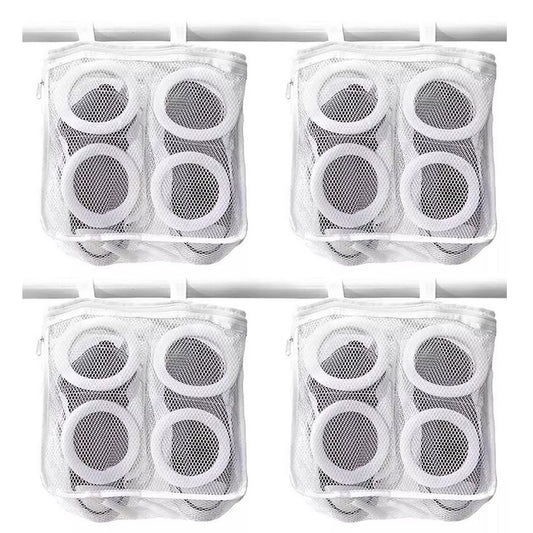 4Pcs Shoes Washing Bag Sneaker Mesh Washing Bag Shoes Laundry Bag