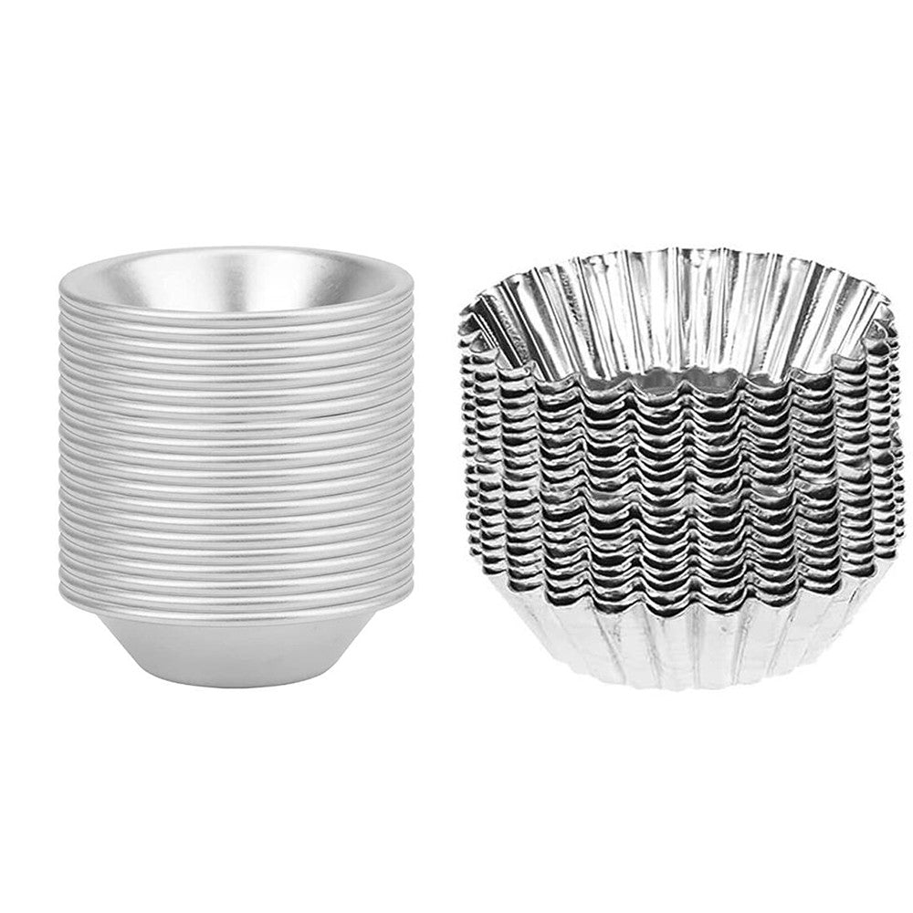40Pcs Non-Stick Egg Tart Mold Baking Mould Bake Tools