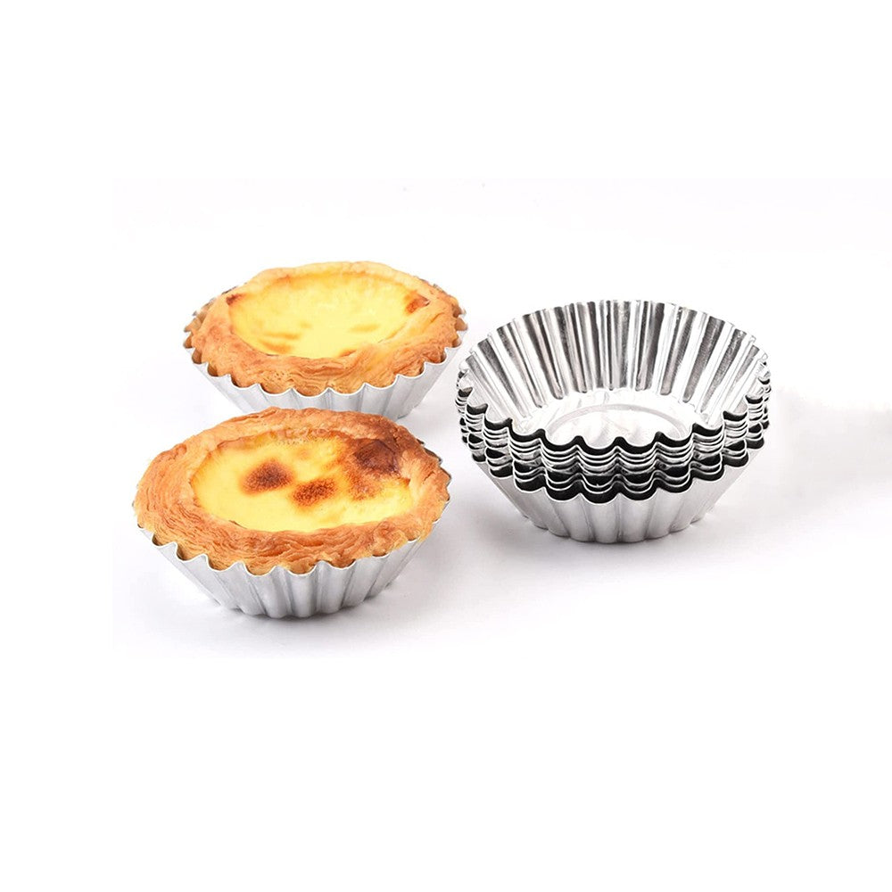 40Pcs Non-Stick Egg Tart Mold Baking Mould Bake Tools