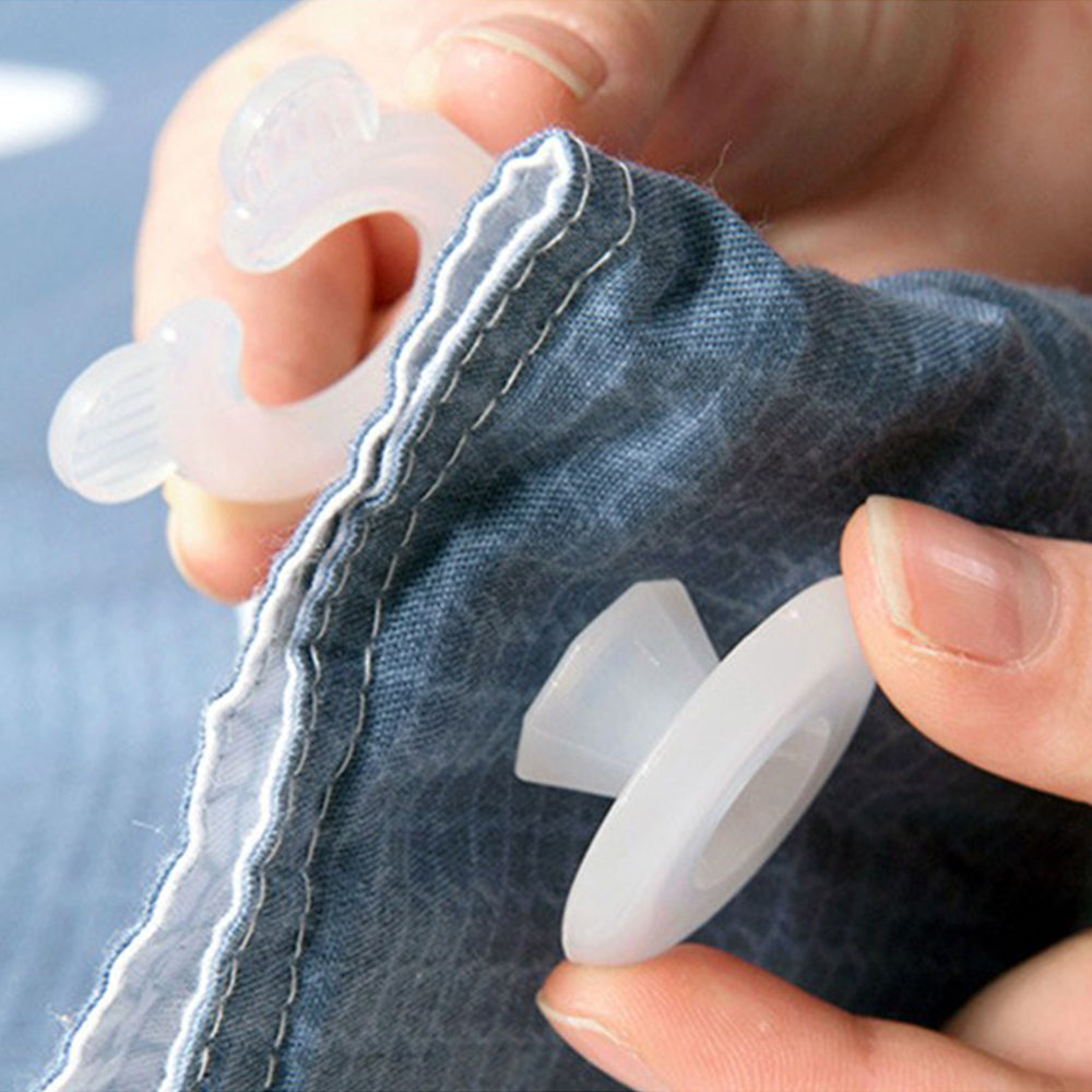 12Pcs Plastic Quilt Cover Clips Pins Quilt Cover Fixing Clip Tool