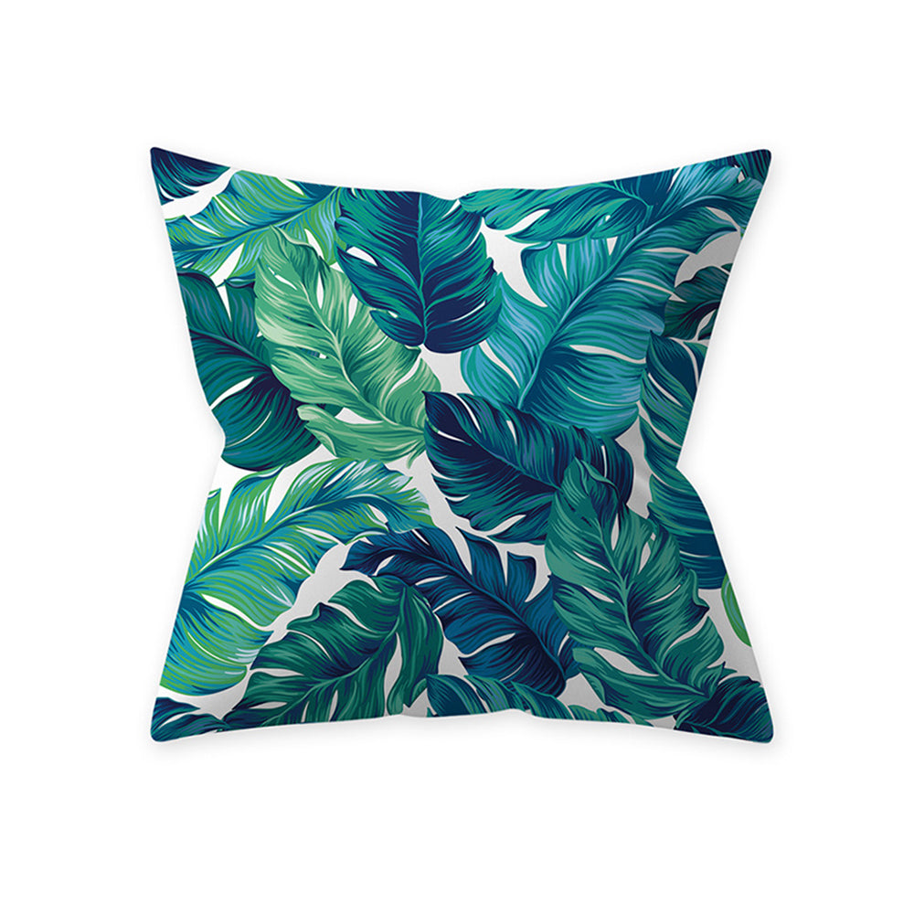 2Pcs Style 2 Aqua Turquoise Blue Cushion Covers Pillow Cases Home Decoration