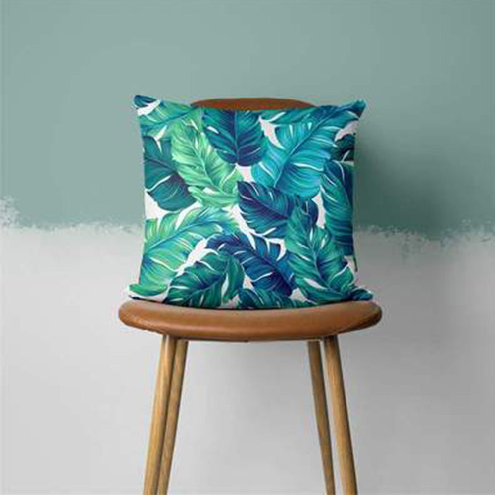 2Pcs Style 2 Aqua Turquoise Blue Cushion Covers Pillow Cases Home Decoration