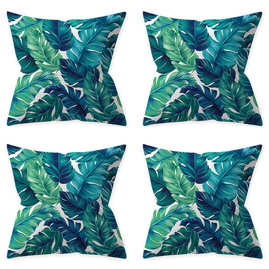 4Pcs Style 2 Aqua Turquoise Blue Cushion Covers Pillow Cases Home Decoration