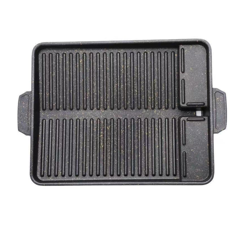 Korean BBQ Grill Pan Korean Stove Top BBQ Grill Plate Barbecue Tray
