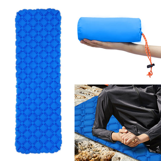 Royal Blue Inflatable Moisture-Proof Camping Sleeping Mat for Outdoor Tent