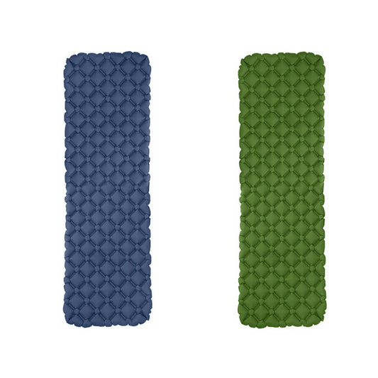 2 X Navy Green Inflatable Moisture-Proof Camping Sleeping Mat for Outdoor Tent